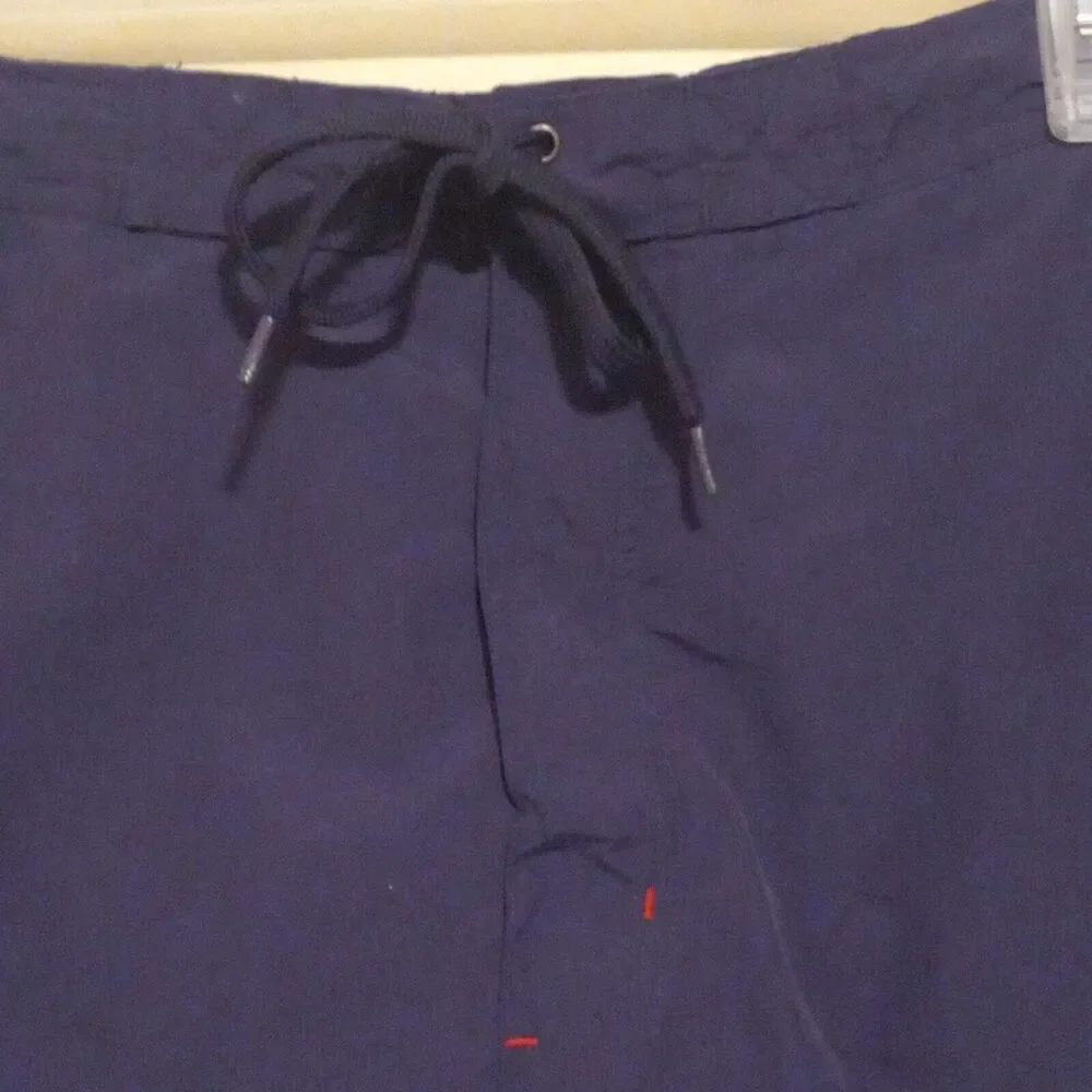 Lands End Cargo Swim Trunks-X-Large (40-42)-Elastic Waistband-Brief Liner-Pocket